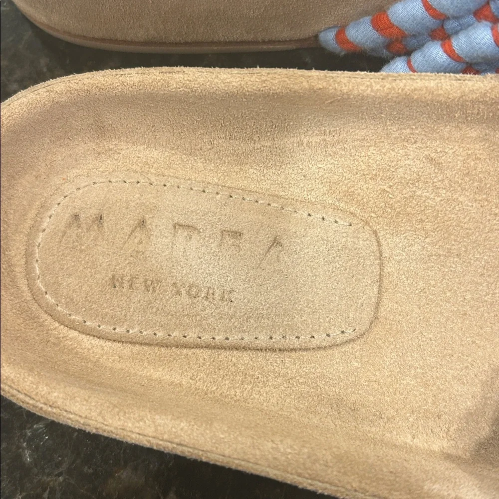 Marea New York Cruzado Blue Orange Sandals Shoes 40